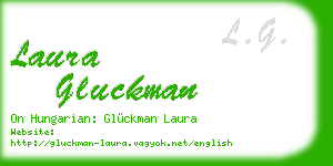 laura gluckman business card