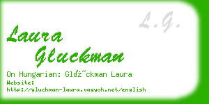 laura gluckman business card